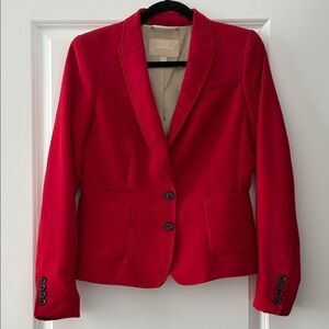NWOT Banana Republic Size 6 Lassale 2-Button Blazer - Red